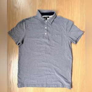 Banana Republic Navy Polo Shirt Classic Cotton Blend